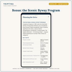Scenic Byways App — Digital Bucket List Tracker for Your Phone | Track 33 Scenic Drives | Instant Access + Unlock Code image 6