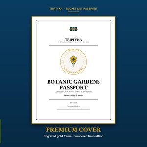 Botanische Gärten – Wunschliste · Geschenk für Gartenliebhaber · Checkliste für US-Gärten · Sofortiger Download als druckbare PDF-Datei Bild 1