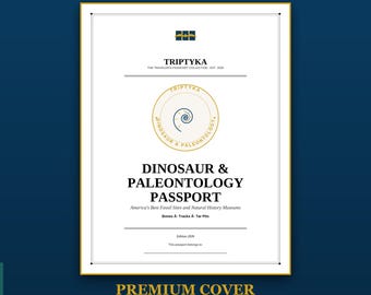 Dinosaur & Paleontology Passport Bucket List · Gift for Dinosaur Lover · American Site Checklist · Printable PDF Instant Download