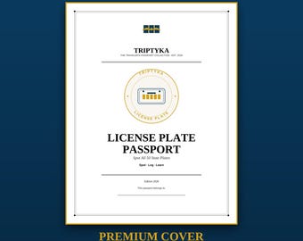 License Plate Game Passport · Road Trip Gift for Kids · All 50 States Checklist · Printable PDF Instant Download