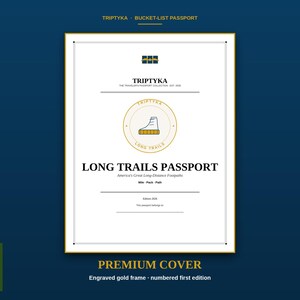 Long Trails Passport Bucket List · Regalo per escursionisti · Lista di controllo dei sentieri degli Stati Uniti · PDF stampabile, download immediato immagine 1