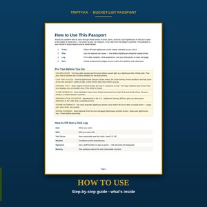 Fari - Lista dei desideri per chi ama i fari · Regalo per gli appassionati di fari · Lista di controllo dei fari americani · PDF stampabile - Download immediato immagine 7