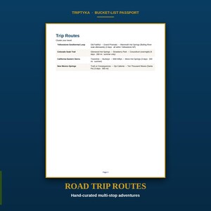Hot Springs Passport Bucket List · Gift for Hot Springs Lover · U.S. Spring Checklist · Printable PDF Instant Download image 4