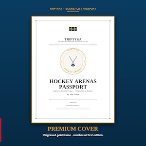 Hockey Arenas Passport Bucket List · Gift for Travel Enthusiast · Arena Checklist · Printable PDF Instant Download Bild 1