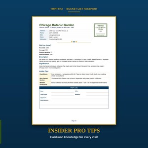 Botanische Gärten – Wunschliste · Geschenk für Gartenliebhaber · Checkliste für US-Gärten · Sofortiger Download als druckbare PDF-Datei Bild 6