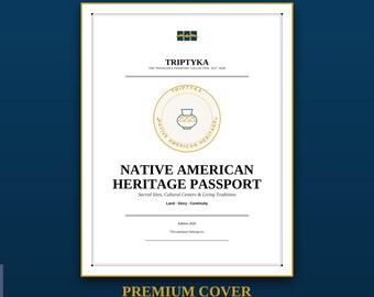 Native American Heritage Passport Bucket List · Gift for Travel Enthusiast · Site Checklist · Printable PDF Instant Download