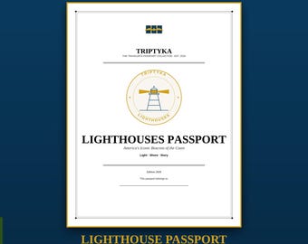 Lighthouses Passport Bucket List · Gift for Lighthouse Lover · American Lighthouse Checklist · Printable PDF Instant Download