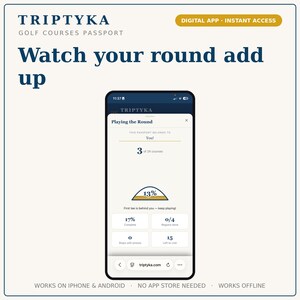 Golf Courses App — Digital Bucket List Tracker for Your Phone | Track 24 bucket-list courses | Instant Access + Unlock Code image 2
