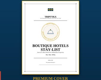 Boutiquehotell Boende Pass Bucket List · Present till resentusiasten · Hotellchecklista · Utskrivbar PDF Direktnedladdning
