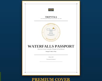 Waterfalls Passport Bucket List · Gift for Waterfall Chaser · U.S. Waterfall Checklist · Printable PDF Instant Download