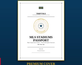MLS Stadiums Passport Bucket List · Gift for Soccer Enthusiast · Stadium Checklist · Printable PDF Instant Download