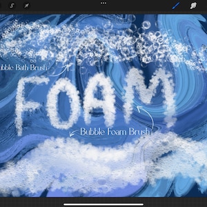 Bubble Brush Procreate, Bubble Stamps, Schaumblase, mehrere Ballons
