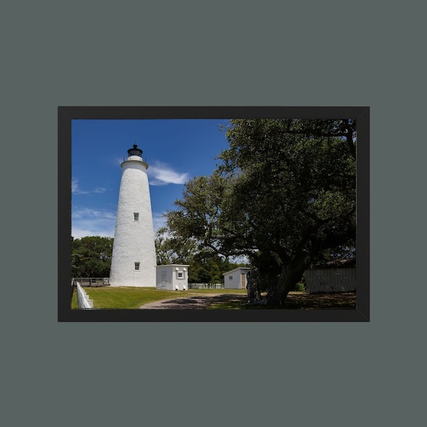 Ocracoke Light, Ocracoke Island, North Carolina Lighthouses, Lighthouses, Outer Banks, Carol Highsmith Collections, Fine Art Prints