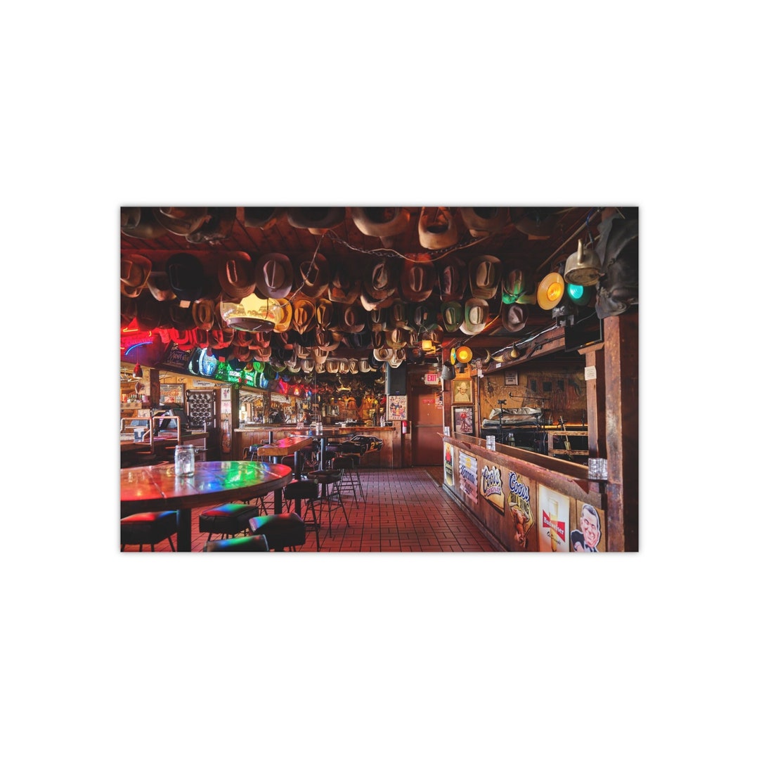 Colorful Interior of Handlebar J, Scottsdale Vintage Saloon and Dancehall Photo Print Etsy