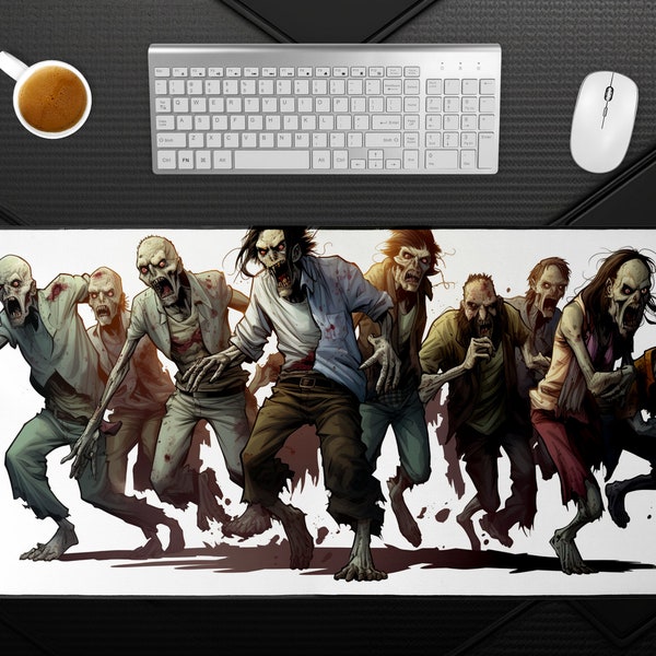 Intense Zombie Invasion Desk Pad: Transform Your Workspace into a Thriller!