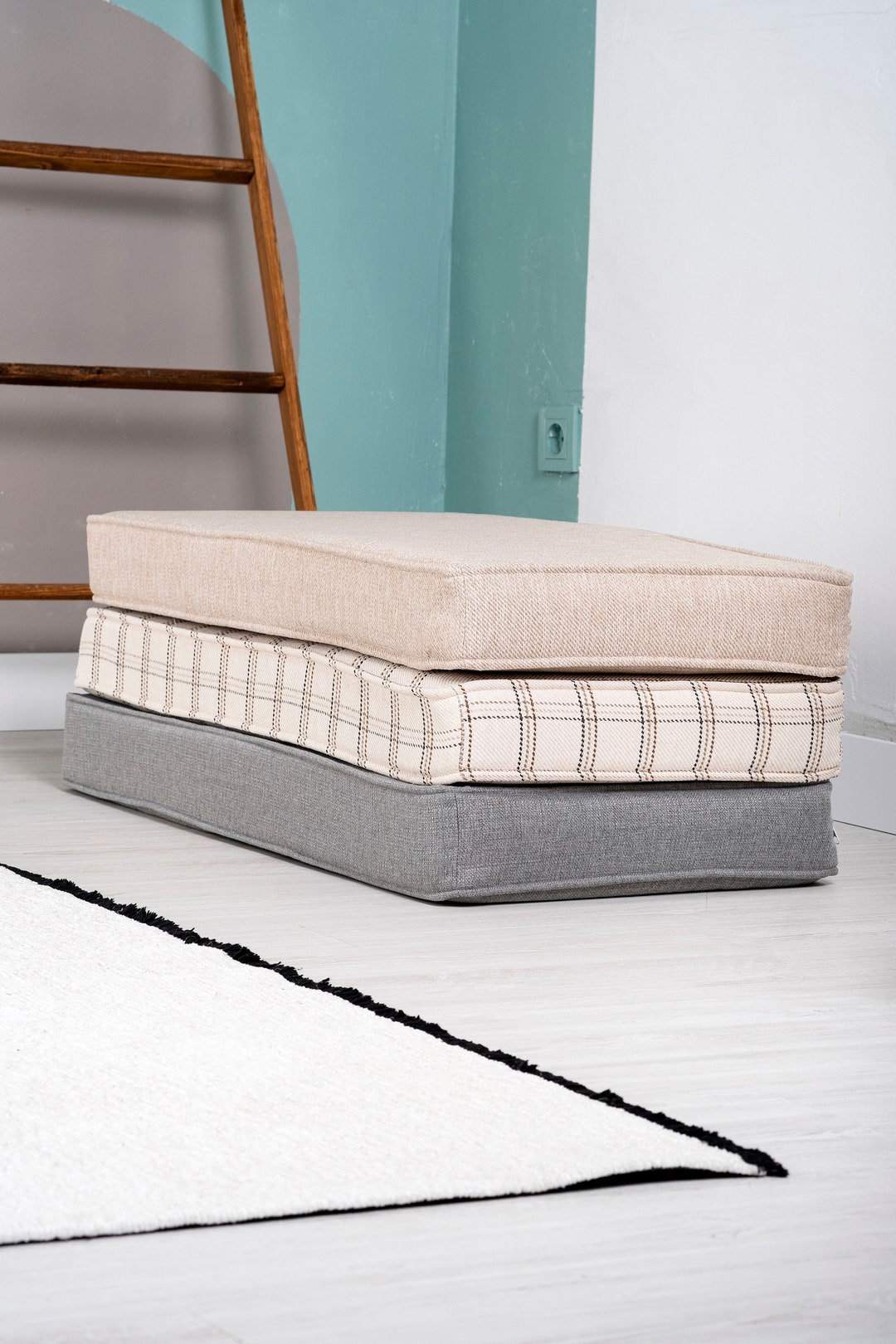 Custom Bench Cushion, Indoor Seat Cushion, Custom Floor Pillow, Window