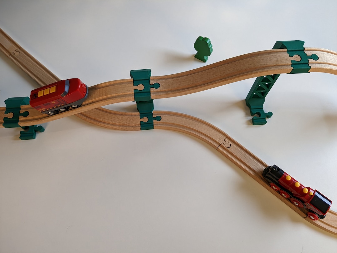 Personalized Sky Bridge Wooden Train Track for Brio / Lillabo