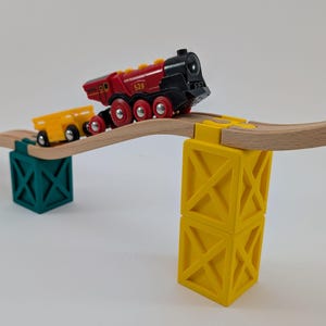 Stapelbare treinspoorbrug: compatibel met Brio, Lillabo, Playtive