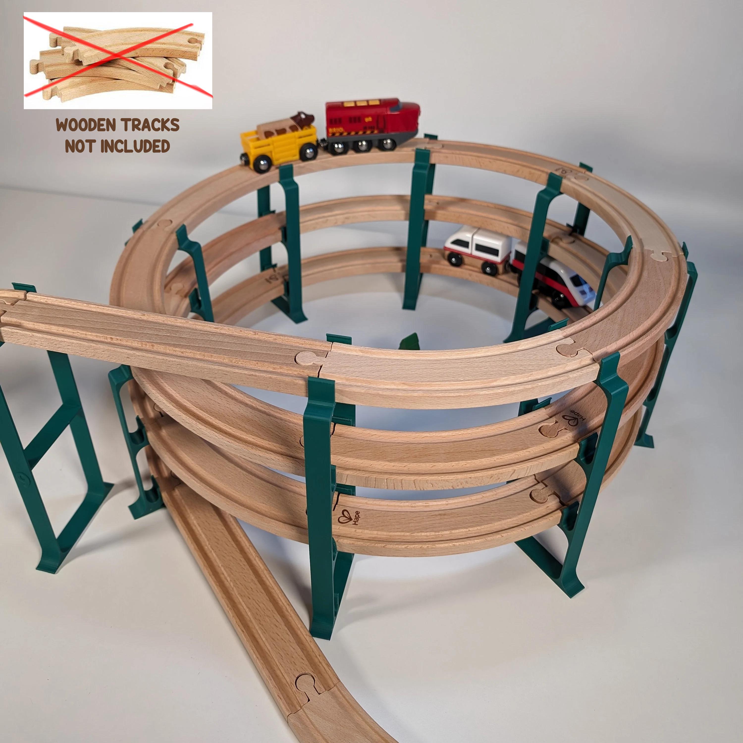 Spiral Mountain Extension for Train Tracks Brio Lillabo Playtive Hape Duplo Imaginarium Melissa Doug Etsy