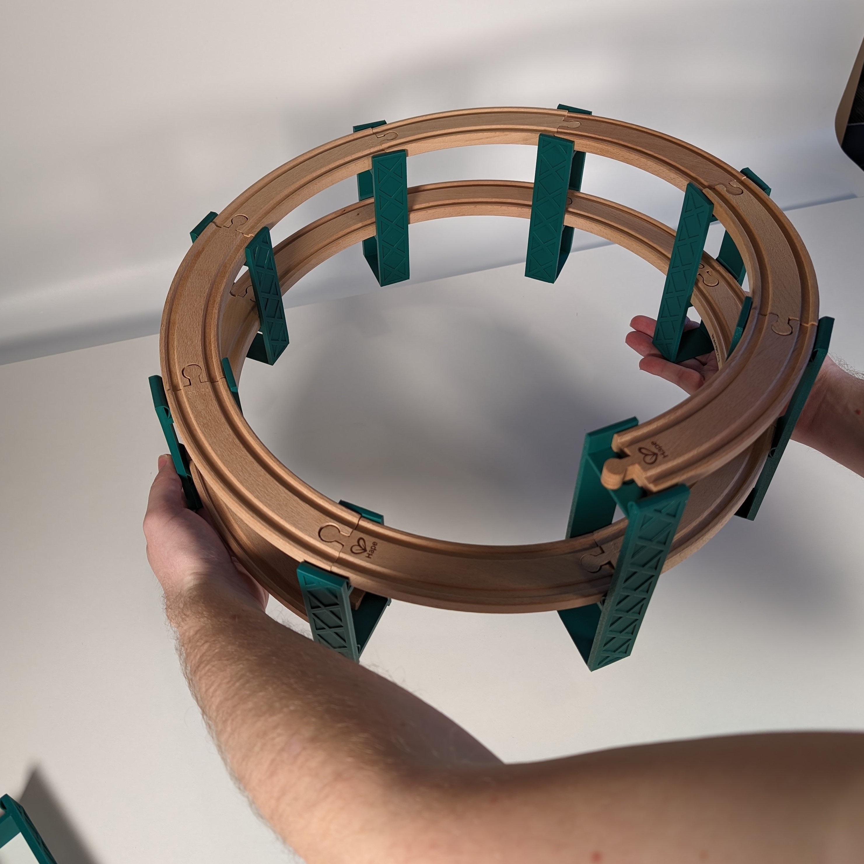 Spiral Mountain Thick 10pcs Train Track for Brio Extension / Lillabo