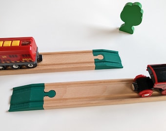 Rampes d'accès aux voies ferrées en bois : compatibles avec Brio, Lillabo