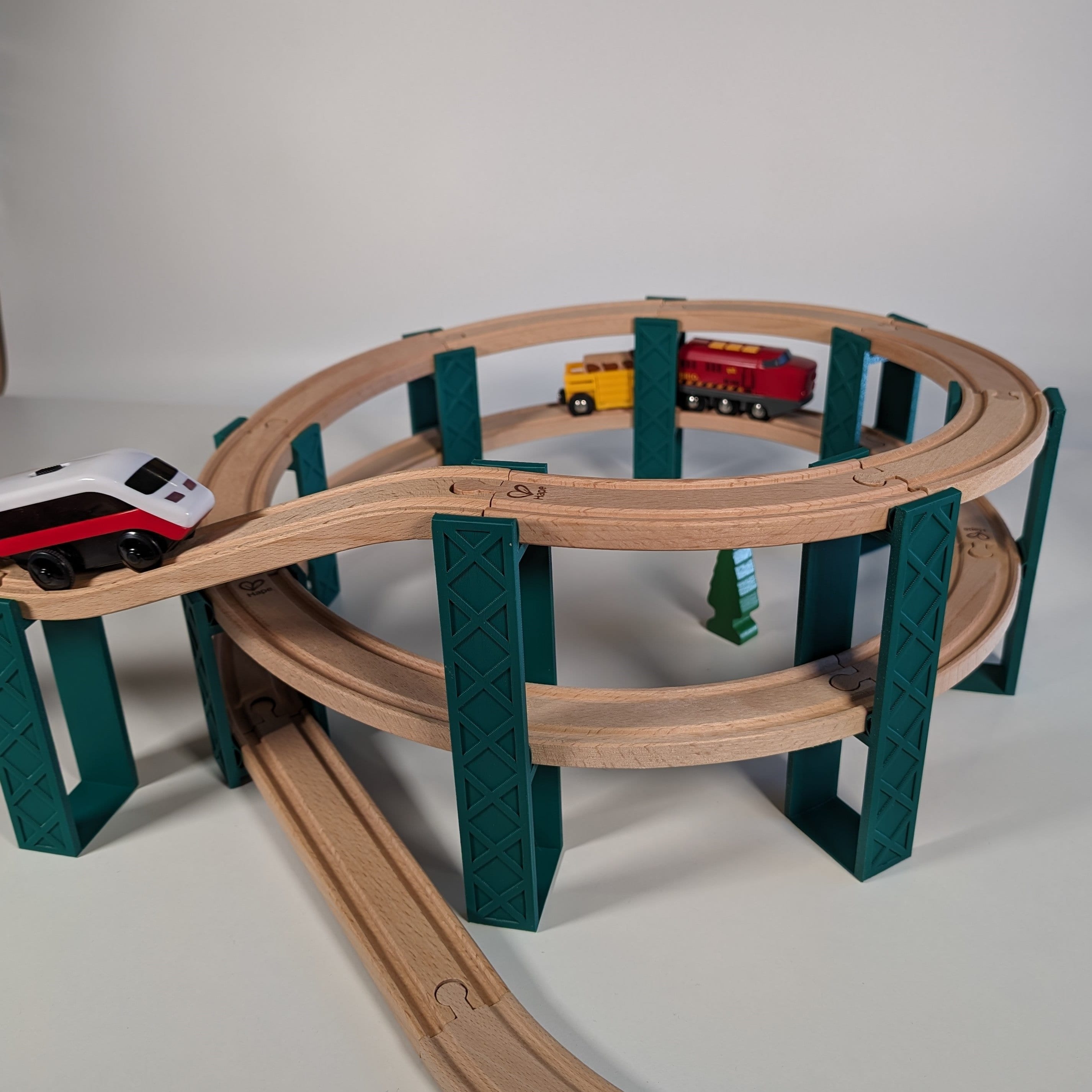 Spiral Mountain Thick 10pcs Train Track for Brio Extension / Lillabo