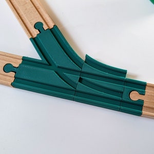 2x Switches for Train Track Brio extension / Lillabo / Playtive / Hape / Duplo / Imaginarium / Thomas / Melissa & Doug