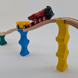 Stapelbare spoorbruggen: compatibel met Brio, Lillabo