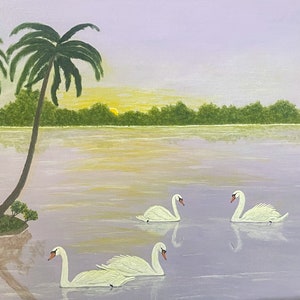 Swan Lake in Acrylic