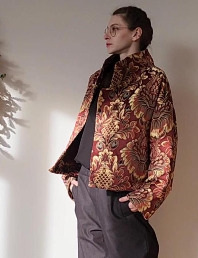 Jacquard Jacket - Etsy