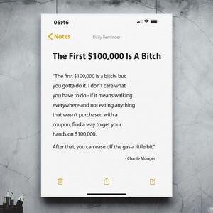 Millionaire Mindset Wall Art - Daily Success Investor Canvas Print