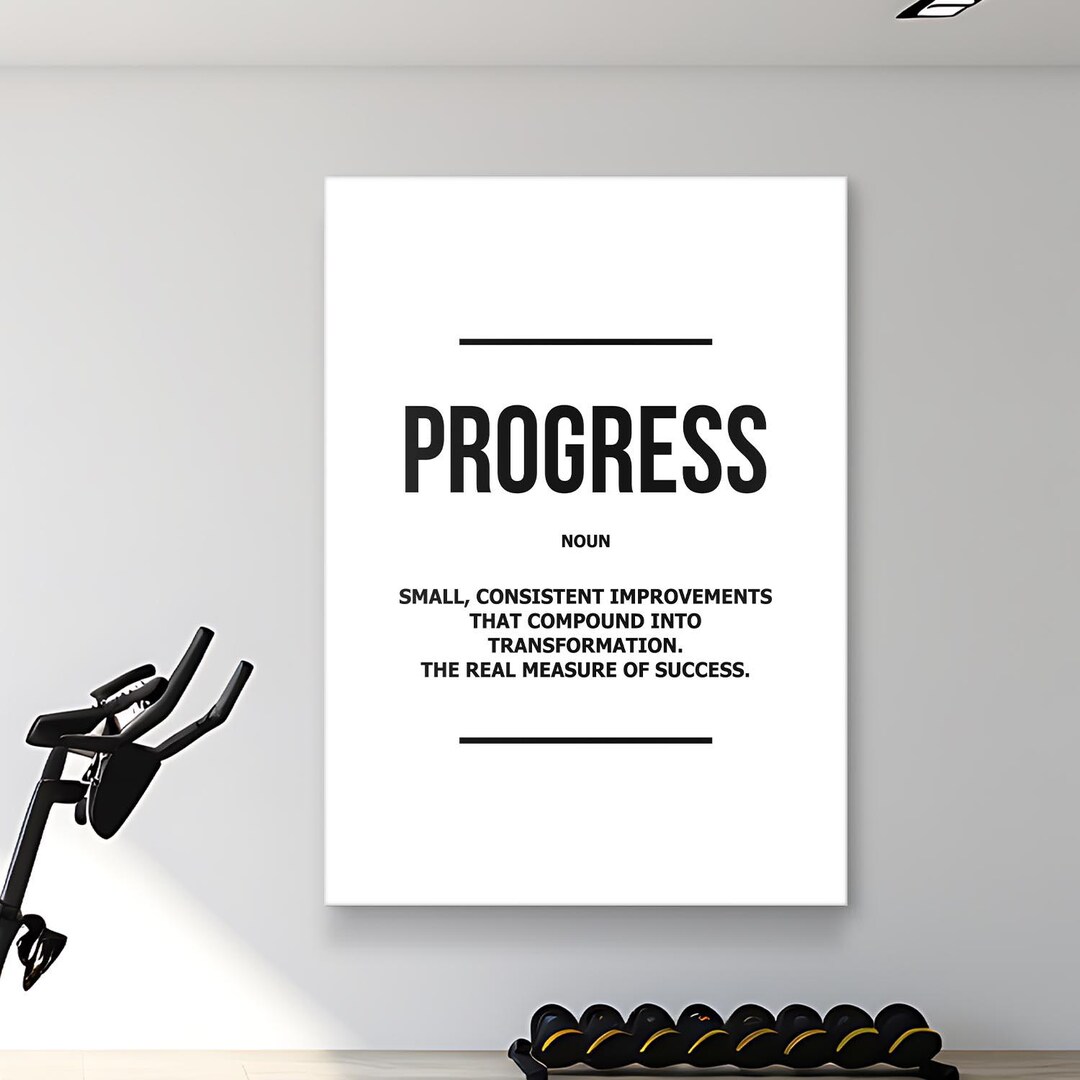 Progress Definition Printable Wall Art | Gym Motivation Digital ...