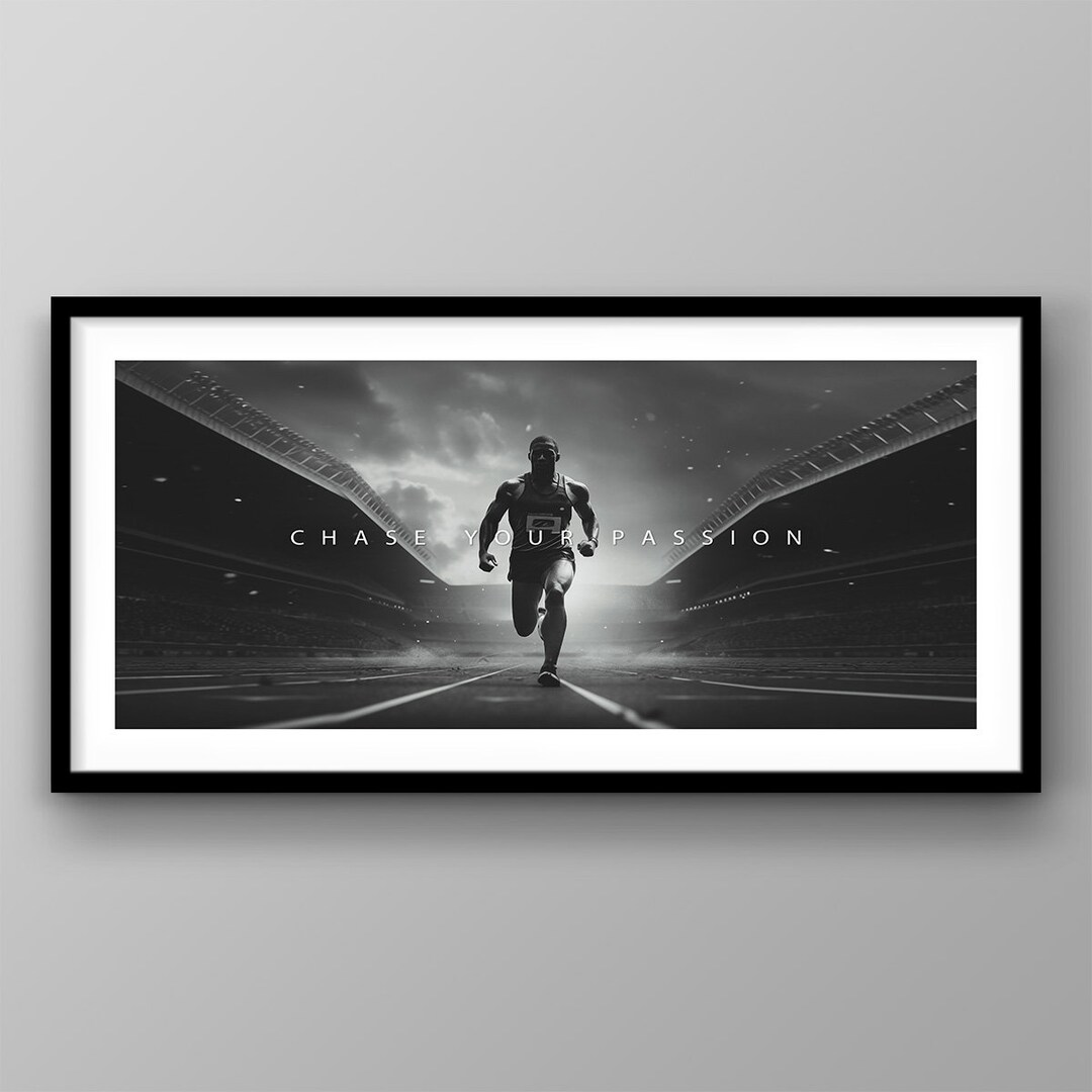 Motivational Running Wall Art Runner Quote Printable Athlete Etsy