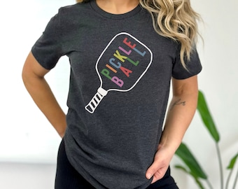 Pickleball Paddle Shirt / Womens & Mens Sport T-Shirt / Unisex Bella + Canvas Shirt / Cute Fun Pickleball Gift Shirt