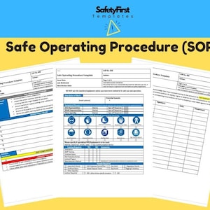 Safe Operating Procedure (SOP) Template | Workplace Safety Policies | Microsoft Word Template | Safe Work Procedure (SWP) | Work Procedure