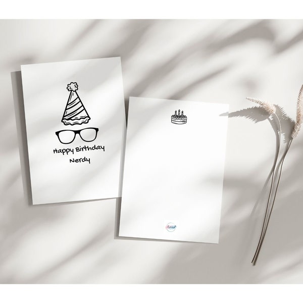 Minimalistic Card - Happy Birthday - Friends Birthday