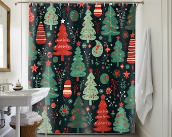 Christmas Tree Shower Curtain: Festive Holiday Decor