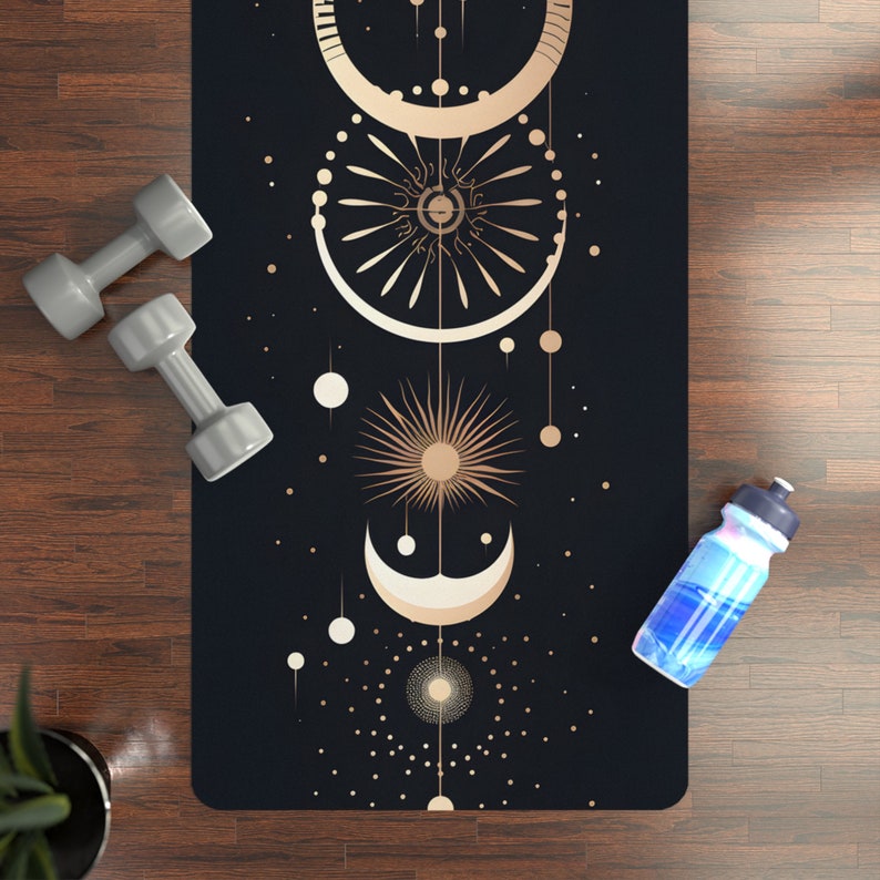 Celestial Yoga Mat Lightweight Travel Workout Accessory image 7