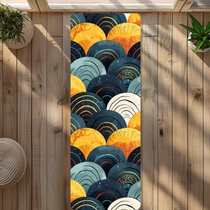 Modern Circles Yoga Mat Non-Slip Lightweight