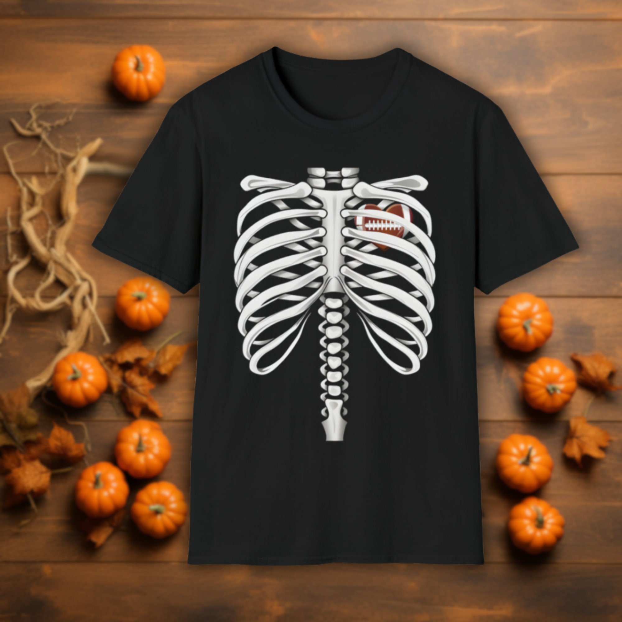 Skeleton Athlete Anatomy Tee Football Ribcage Gothic Unisex Etsy