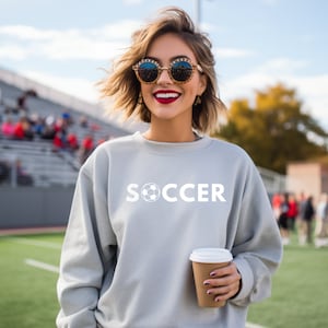 Soccer Sweatshirt, Unisex Heavy Blend Crewneck Soccer Sweatshirt, Soccer Mom Sweatshirt, Soccer Crewneck, Soccer Fan, Soccer Shirt