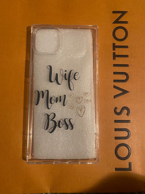 Clear Graphic Case for All the Wife/ Mom Bosses iPhone 12 12 