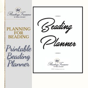 Printable Beading Planner: Project Tracker, Bead Inventory (Digital Download)