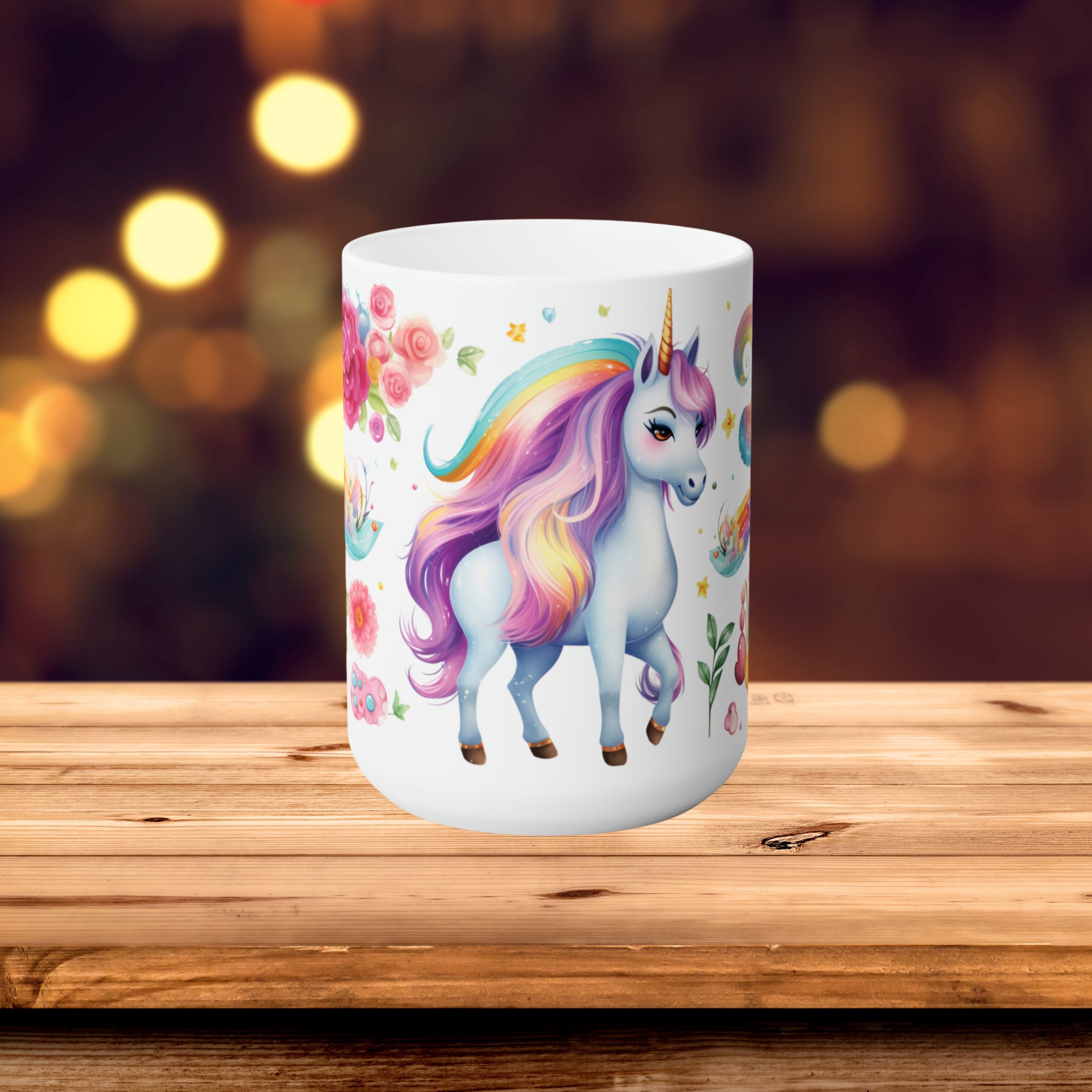 Unicorn Coffee Mug, Large White Ceramic Mug for Unicorn Lovers Gift Mug ...