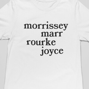 The Smiths, Morrissey, Johnny Marr, Andy Rourke, Mike Joyce, 80s, Unisex Short Sleeve Tee