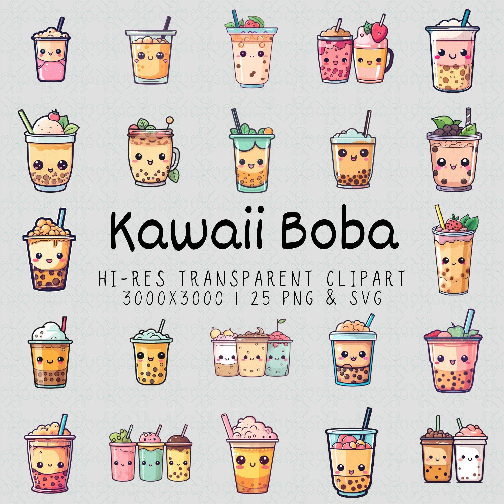 Poké Bubble Tea Stickers, Cute Anime Boba Tea Sticker, Kawaii Food Vinyl  Stickers, Gen 1-3 Starters