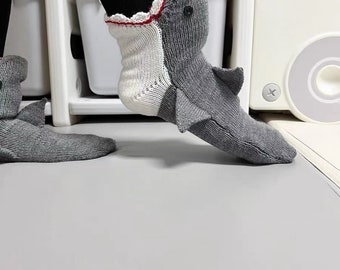 Christmas gift, Funny Novelty Shark socks, Wacky animal knitting socks, Party Socks, One Size Unisex Funny Sock, special Gift for her him,