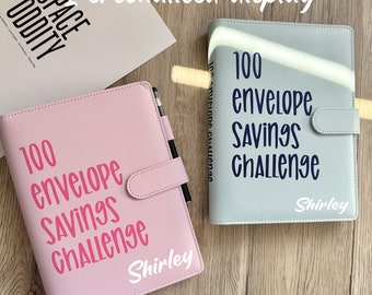 100 envelopes money saving challenge book, 100 envelope challenge book, budget book with cash envelopes, with cash envelopes