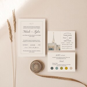 LDS Wedding Suite Templates Instant Download Editable Wedding Bundle