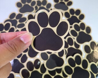 Paw Print Sticker, Mom Dog Sticker, Handmade Sticker, Waterproof Sticker, Stickers for Laptops, Sticker for Water Bottles, WaterBottle Decal